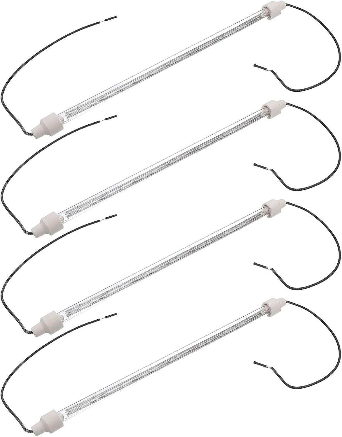4Pcs Heating Tube Accessories Heat-Resistant Lamp Tubes for Chicken Coop and Baking Oven Replacement Parts Easy Installation Poultry Warming and Oven Heater Use