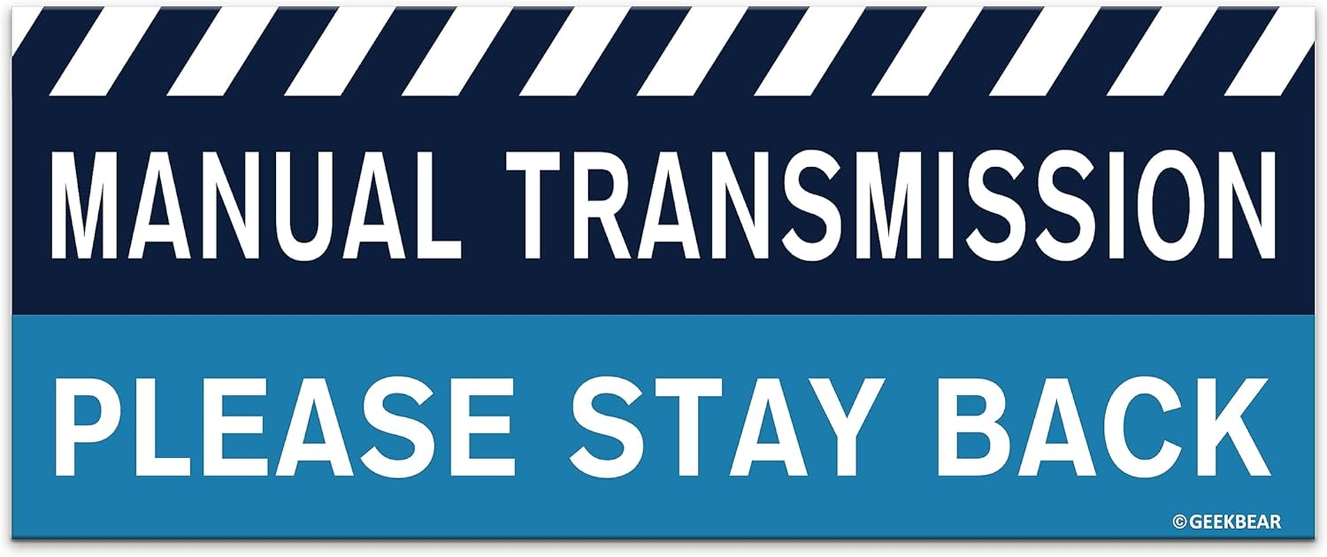 GEEKBEAR Manual Transmission Car Magnet (Red, 1 Pack)