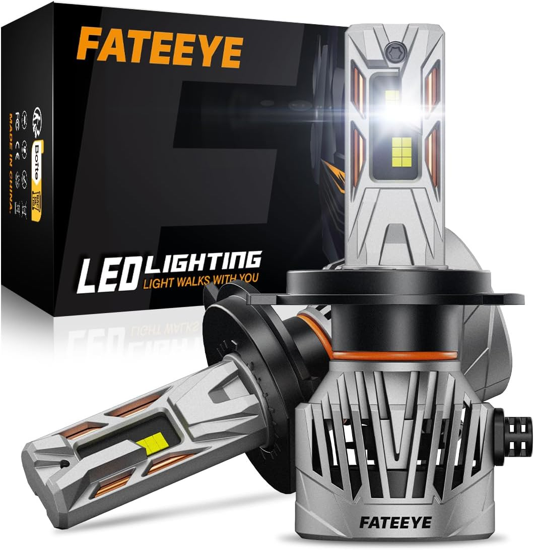 H4 9003 HB2 LED Car Headlights, 600% Brighter 6500K Cool White, Replacement for Halogen Bulbs, Canbus Ready, Plug & Play, Pack of 2 (H4) image number 2