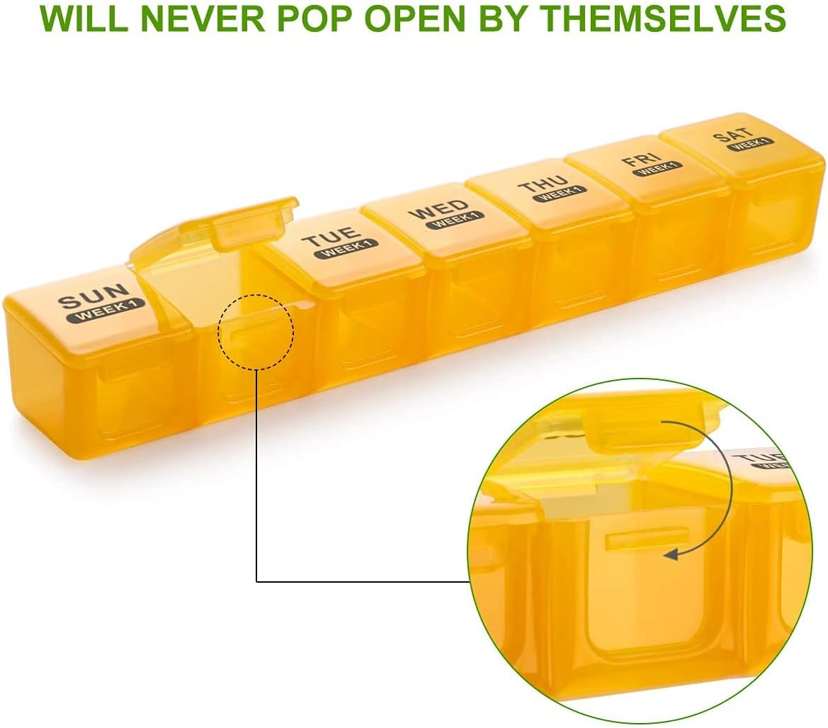 Monthly Pill Organizer, 28 Day Pill Box, 4 Week Moisture-Proof Medicine Organizer, Large Daily Pill Cases for Pills/Vitamin/Fish Oil/Supplements image number 5