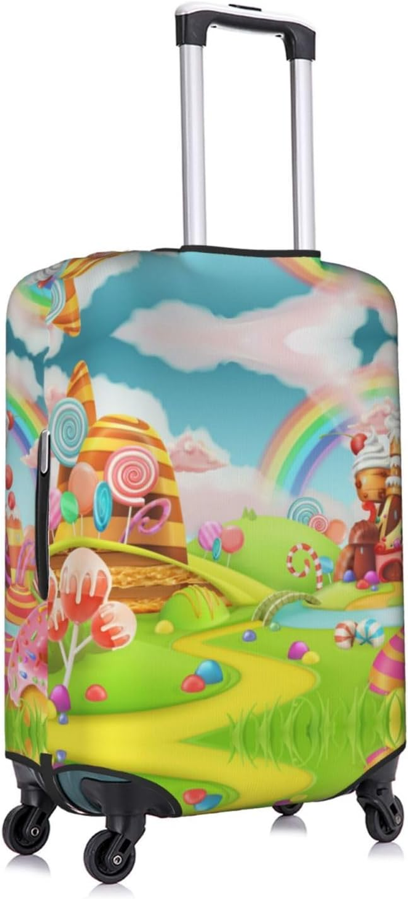 Obabo Grape Travel Luggage Cover,Washable Suitcase Cover Protector Anti-Scratch Suitcase Cover Fits 18-32 In, Candy Land, X-Large image number 4