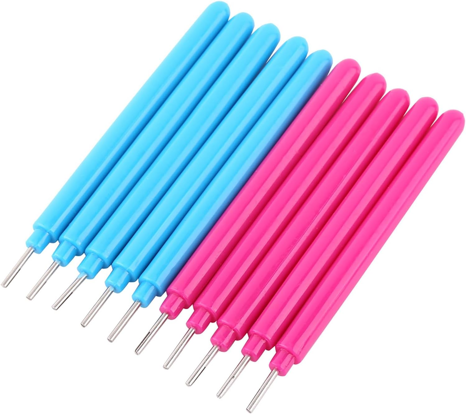 Rolling Paper Quilling Tools 10Pcs Plastic Paper Quilling Kit for Art Craft DIY 4.2Inch image number 6