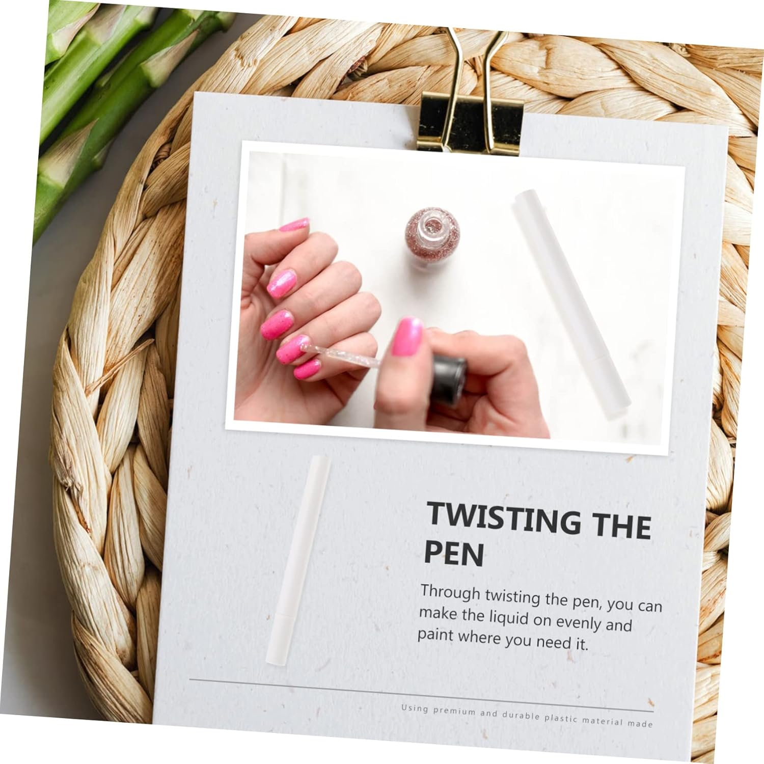 HONITANO 10Pcs Practical Empty Manicure Pens for Nail Polish Makeup Liquids Applicator for Nail Nutrition Oil Essential Oil and Eyelash Growth Liquids image number 3