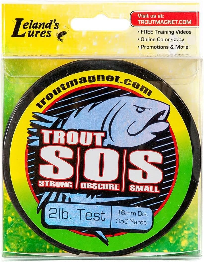 Trout Magnet Trout Fishing Gear Kit - Ultimate Neon Bundle - 85Pc Grub Lure Set with Neon Bait and Hooks, 350 Yard Trout S.O.S. Line Spool, Fluorocarbon Phantom Leader Line, 4 E-Ztrout Floats image number 5