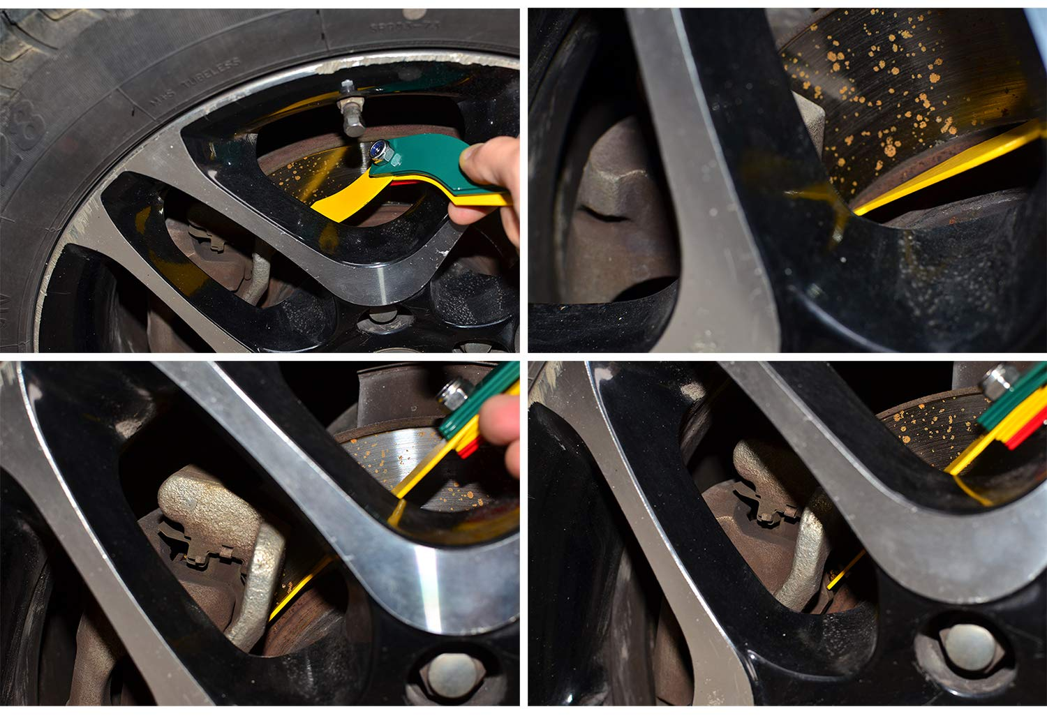 ITEQ 8-Piece Brake Lining Thickness Metric & SAE Gauge Steel Construction image number 3