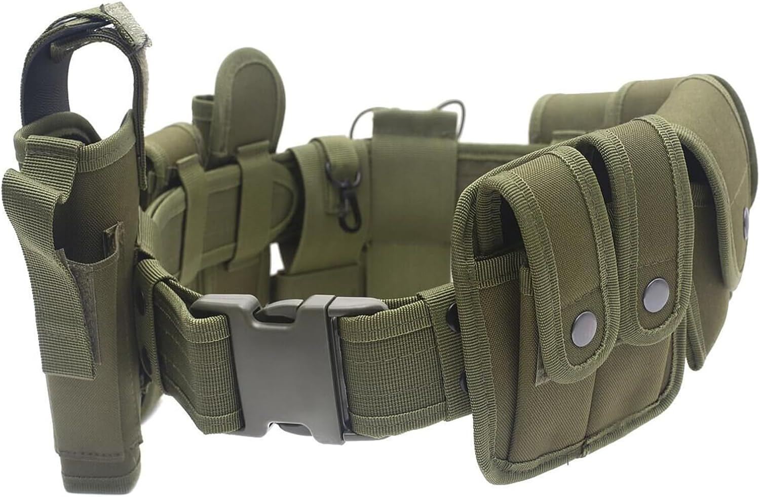 Namolit Outdoor Utility Belt Versatile Police Security Guard Modular Equipment System Molded Duty Belt Green