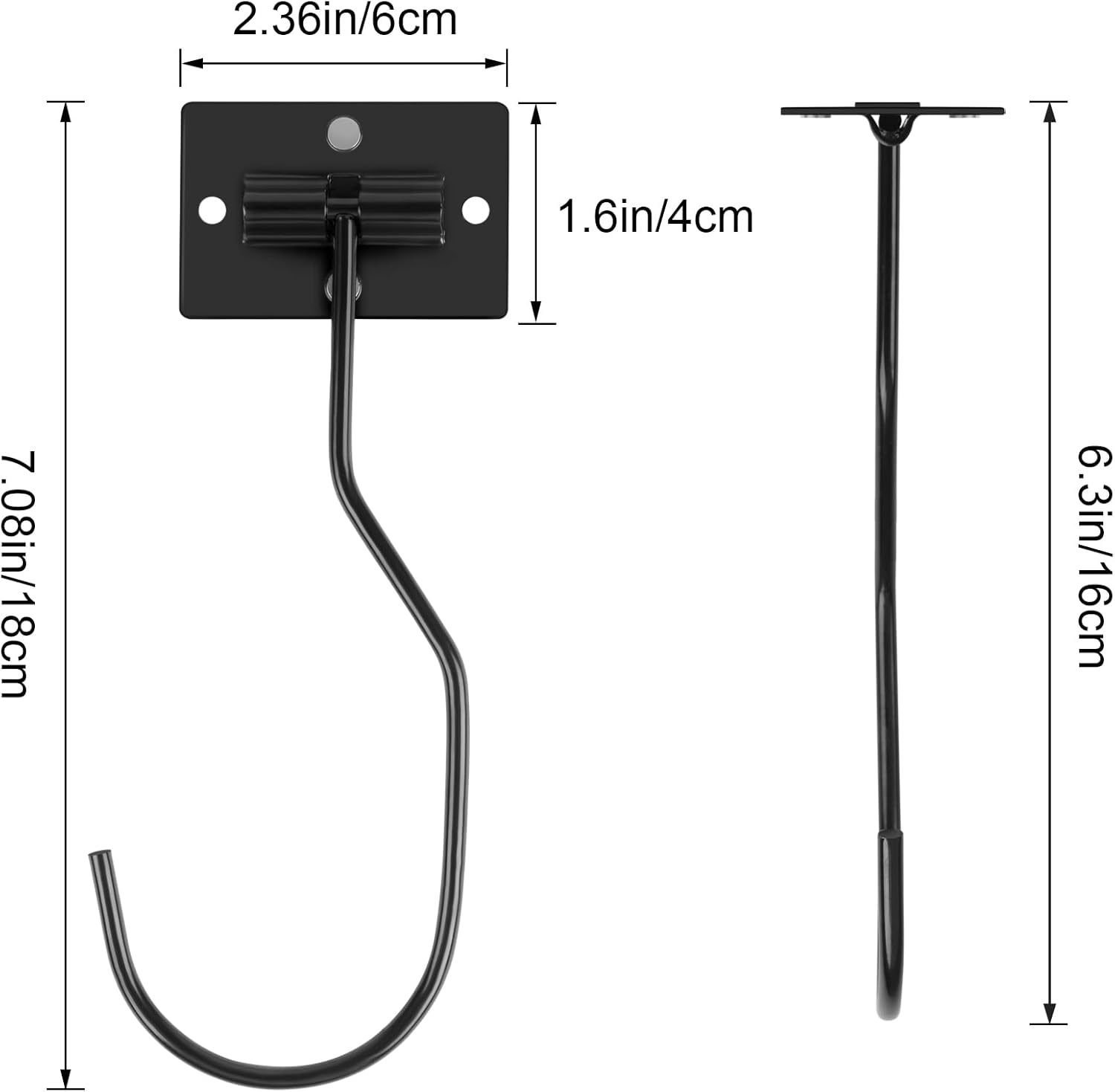 Banana Hook 2P (Black) image number 3
