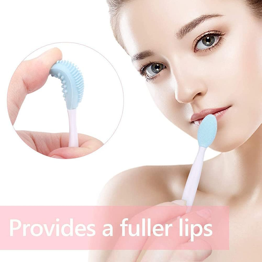 12Pcs Lip Scrub Brush, Betterjonny Silicone Exfoliating Lip Brush, Double-Sided Lip Scrub Brush, Soft Cleaning Lip Scrub Exfoliator Beauty Tool for Smoother Skin and Lip Multicolored image number 1