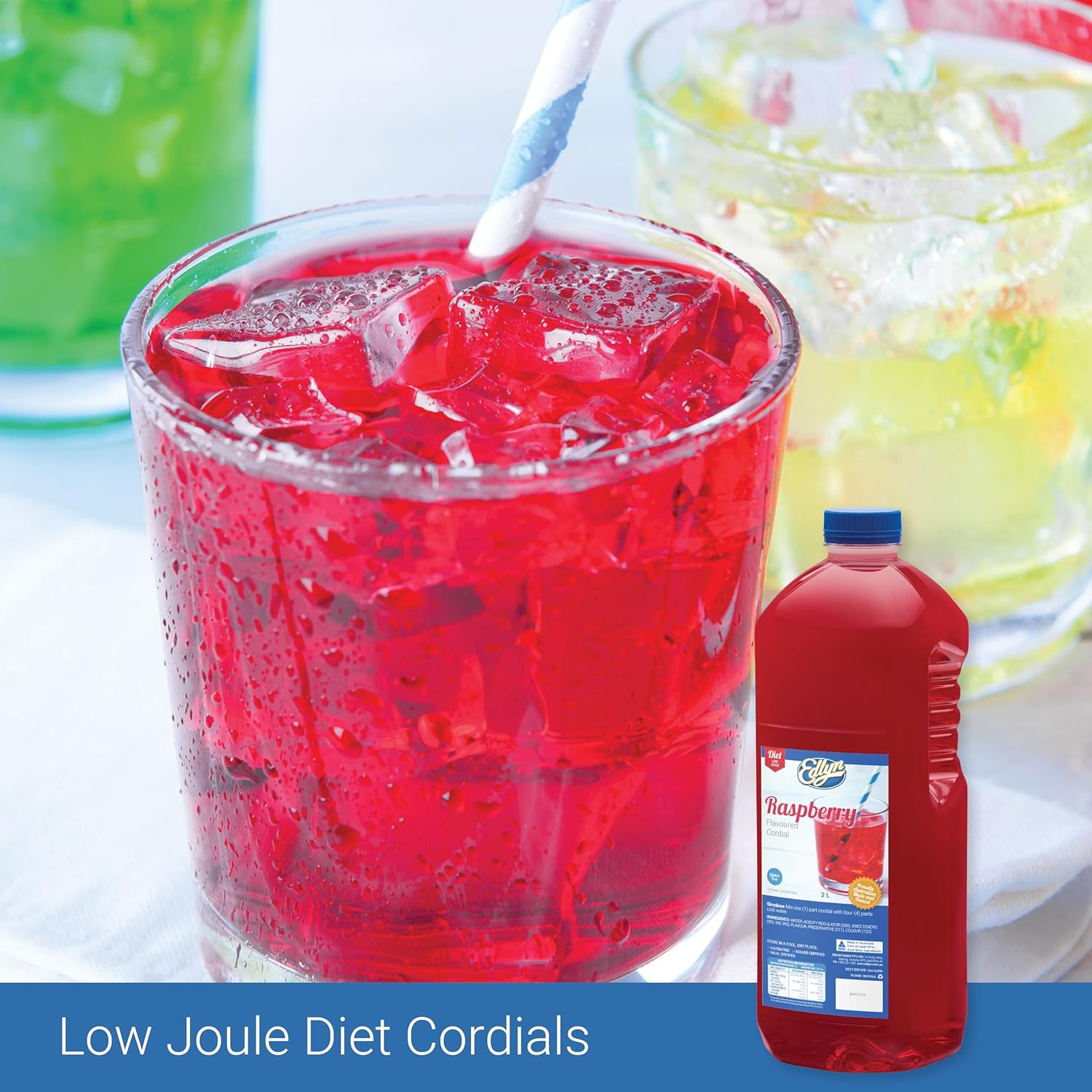 Edlyn Traditional Diet Raspberry Cordial 2 Litre image number 2