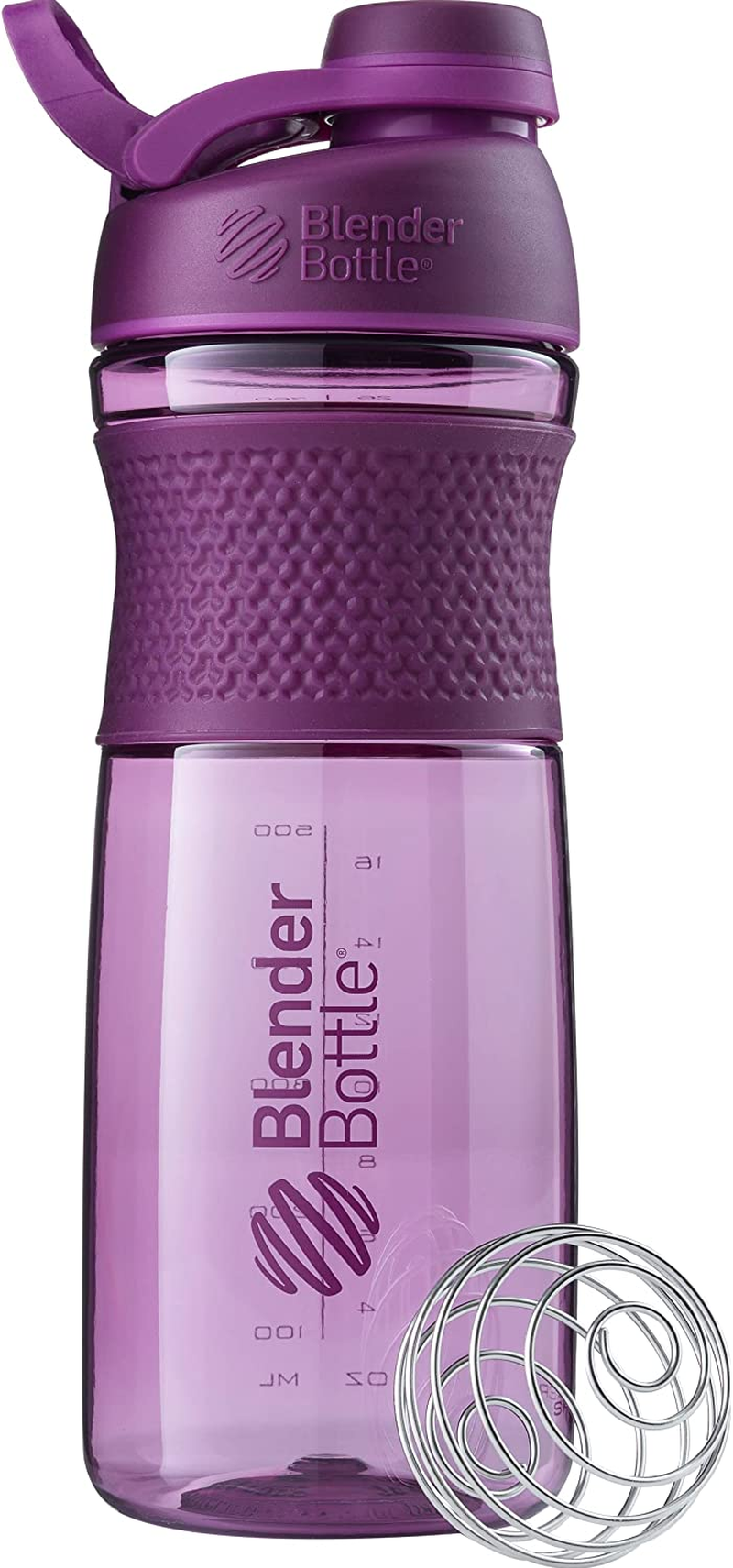 Blender Bottle C03249 Sportmixer Twist Cap Tritan Grip Shaker Bottle, 20-Ounce, Plum