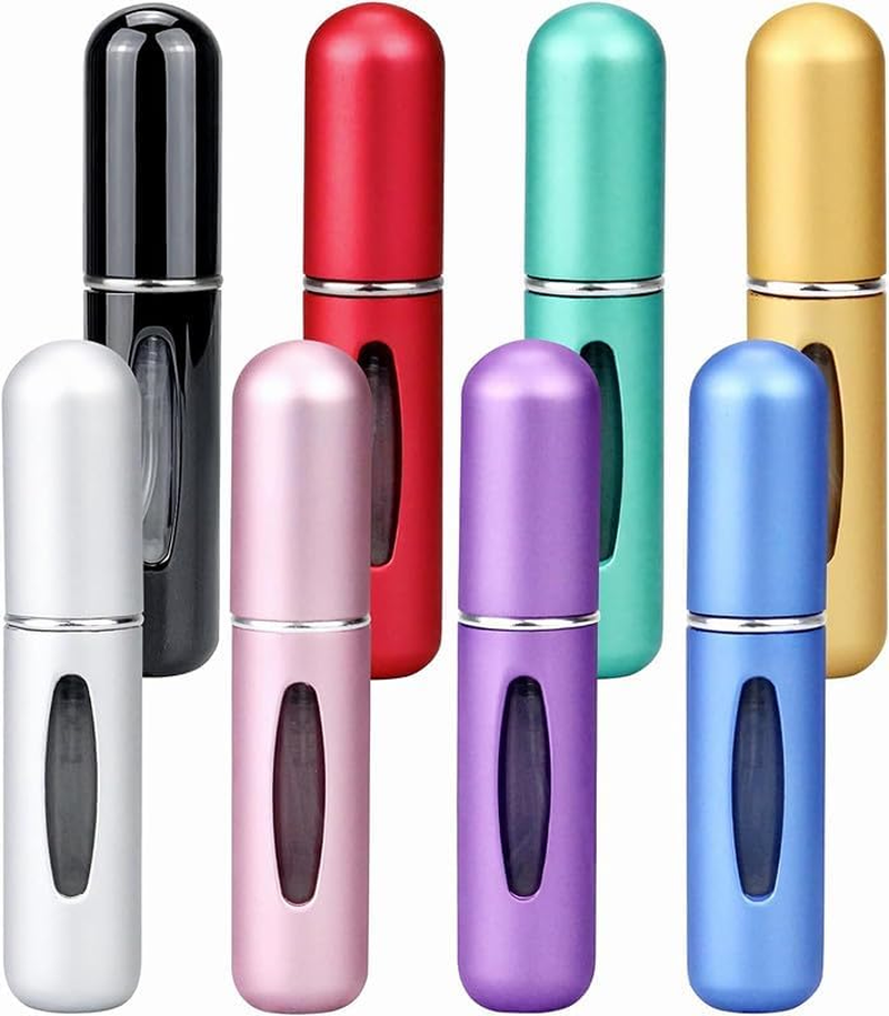 Mini Perfume Atomizer Bottles,8Pcs 5Ml Travel Perfume Mini Spray Bottle Empty Perfume Spray Bottle,Portable Atomizer Bottle Refillable Perfume Spray image number 2