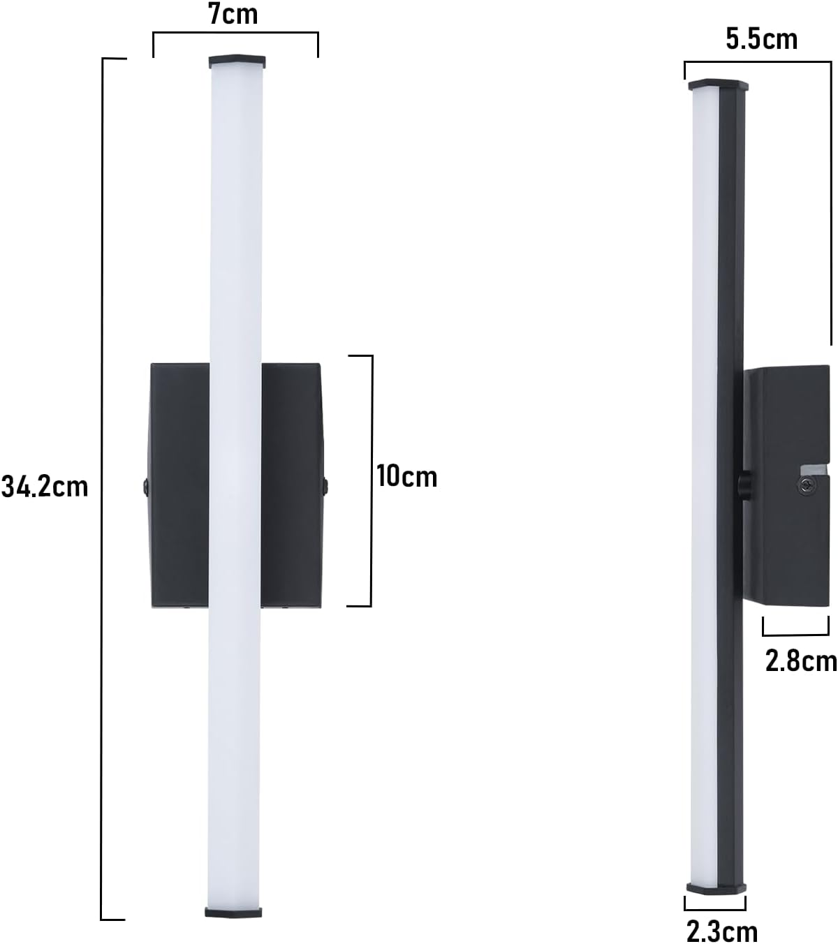 Laittiin LED Ceiling Light - 6W Black Entrance Lighting 3000K Warm White Kitchen Lighting Indoor Ceiling Light Modern Design for Kitchen, Bedroom, Stairs or Living Room image number 5