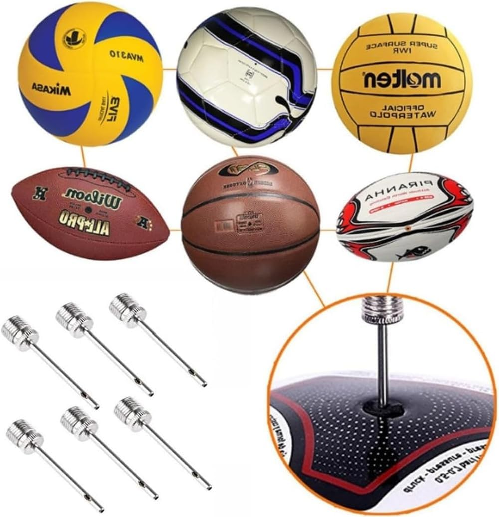 30 Pcs Stainless Steel Air Pump Needles, Ball Pump Inflatable Needles, Basketball, Football, Volleyball Inflatable Needles and All Other Sports Balls with Storage Boxes image number 5