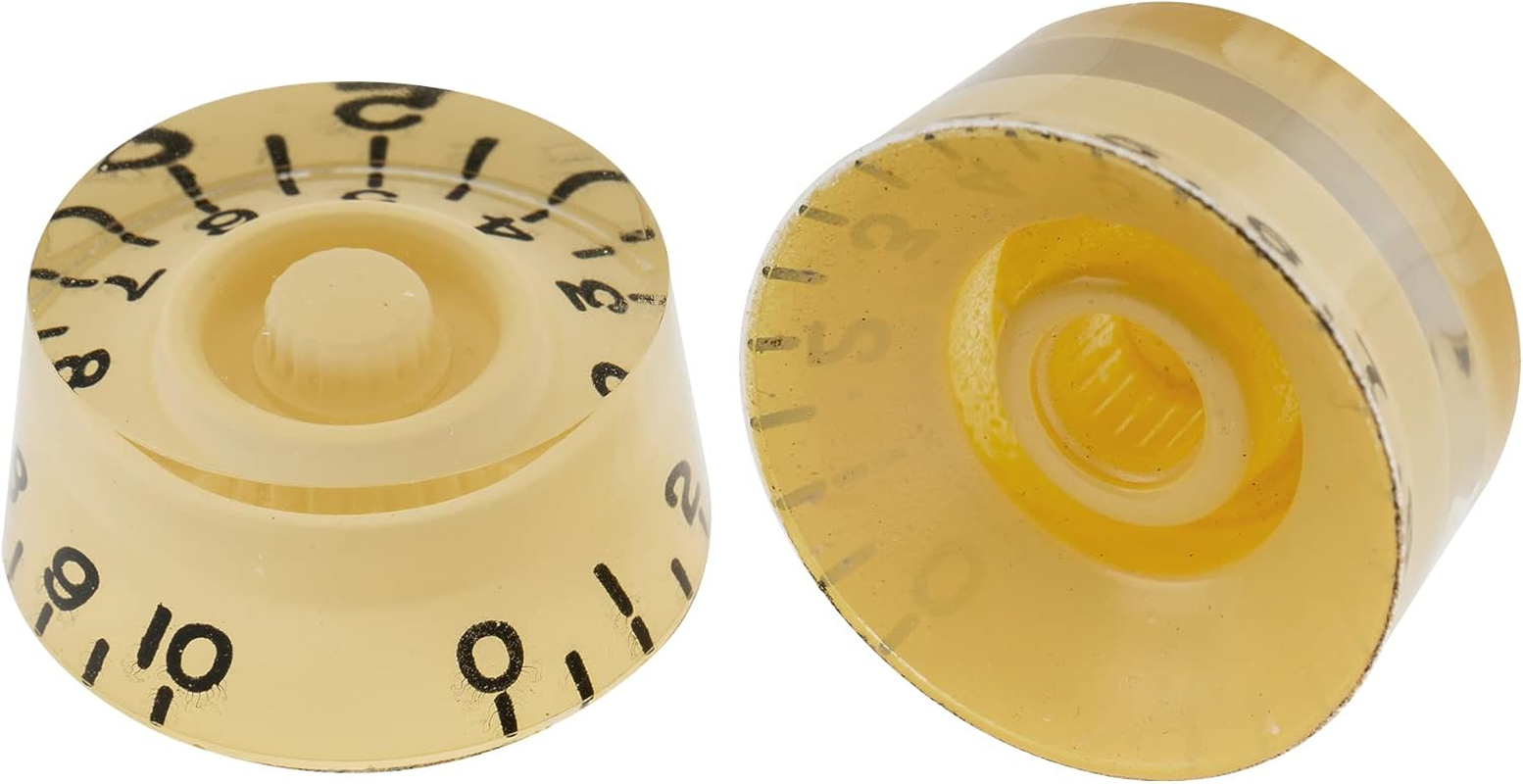 Musiclily Pro Metric Coarse 18-Spline Guitar Knobs Tone Volume Speed Control Knobs for Epiphone Les Paul SG Style Electric Guitar, Cream (Set of 4)