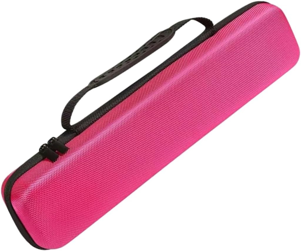 DECOMELODY Hair Straightener Storage Bag Curling Iron Organizer Hard Case for Travel Heat Resistant Properties image number 4