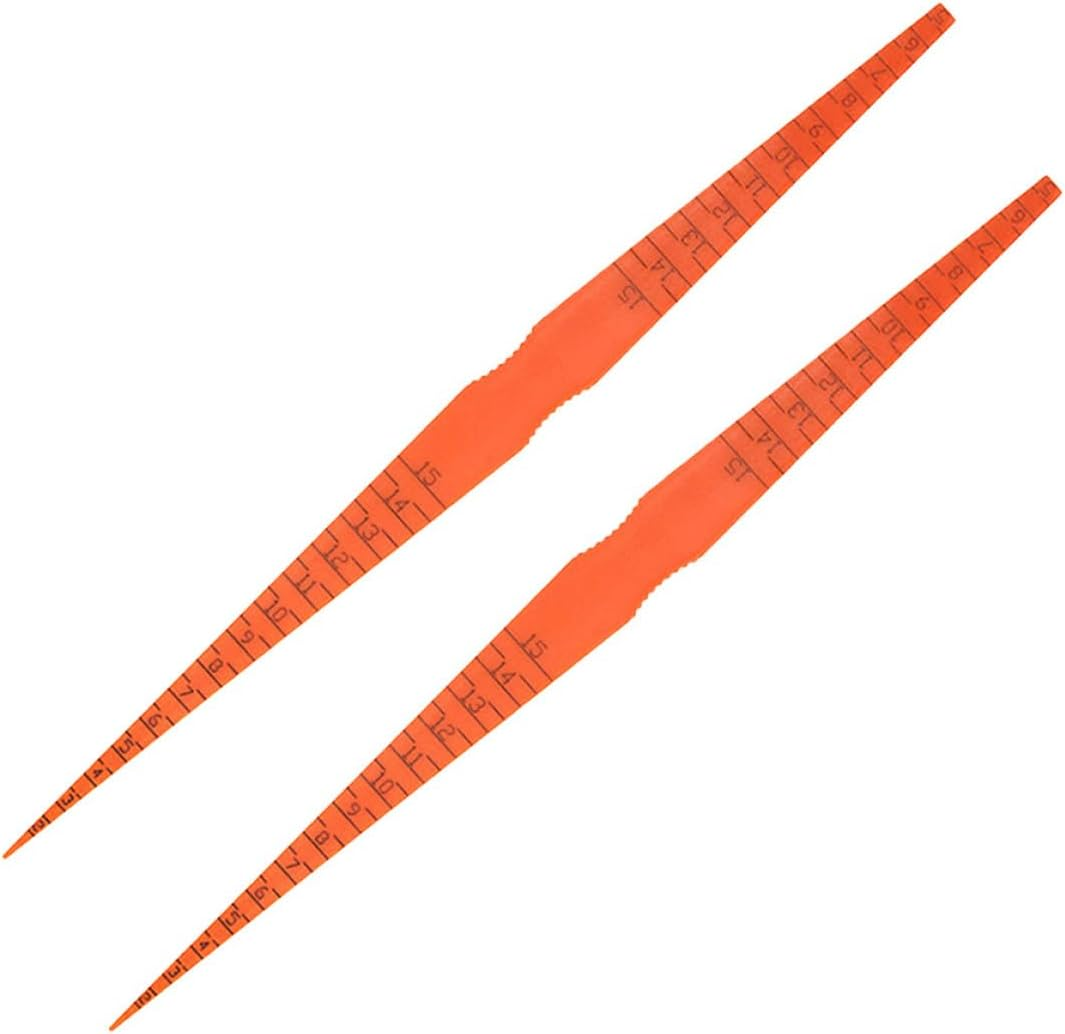 Cabilock 2Pcs Automotive Door Panel Gap Alignment Gauge Plastic Snake Ruler Measuring Tools Taper and Scale Gauge for Vehicle Body Gap Adjustment and Hinge Alignment image number 2