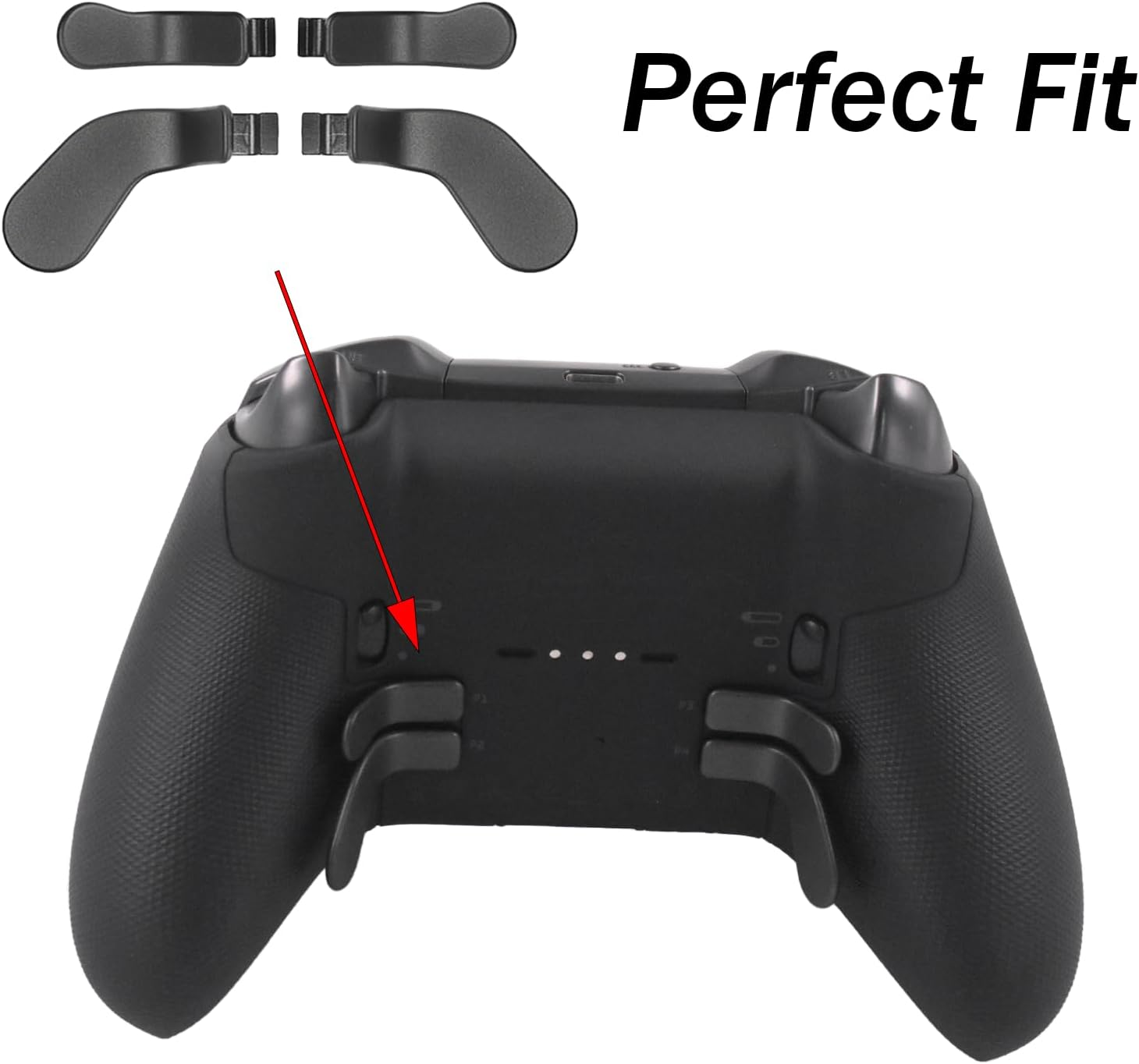 9 in 1 Thumbsticks for Elite Series 2 Core Controllers, D-Pads Replacement for Xbox Elite 2 Core Controller, Elite Control Paddles for Xbox Elite 2 Core, Accessories Parts for Xbox One Elite 2 (Black) - Silver image number 3