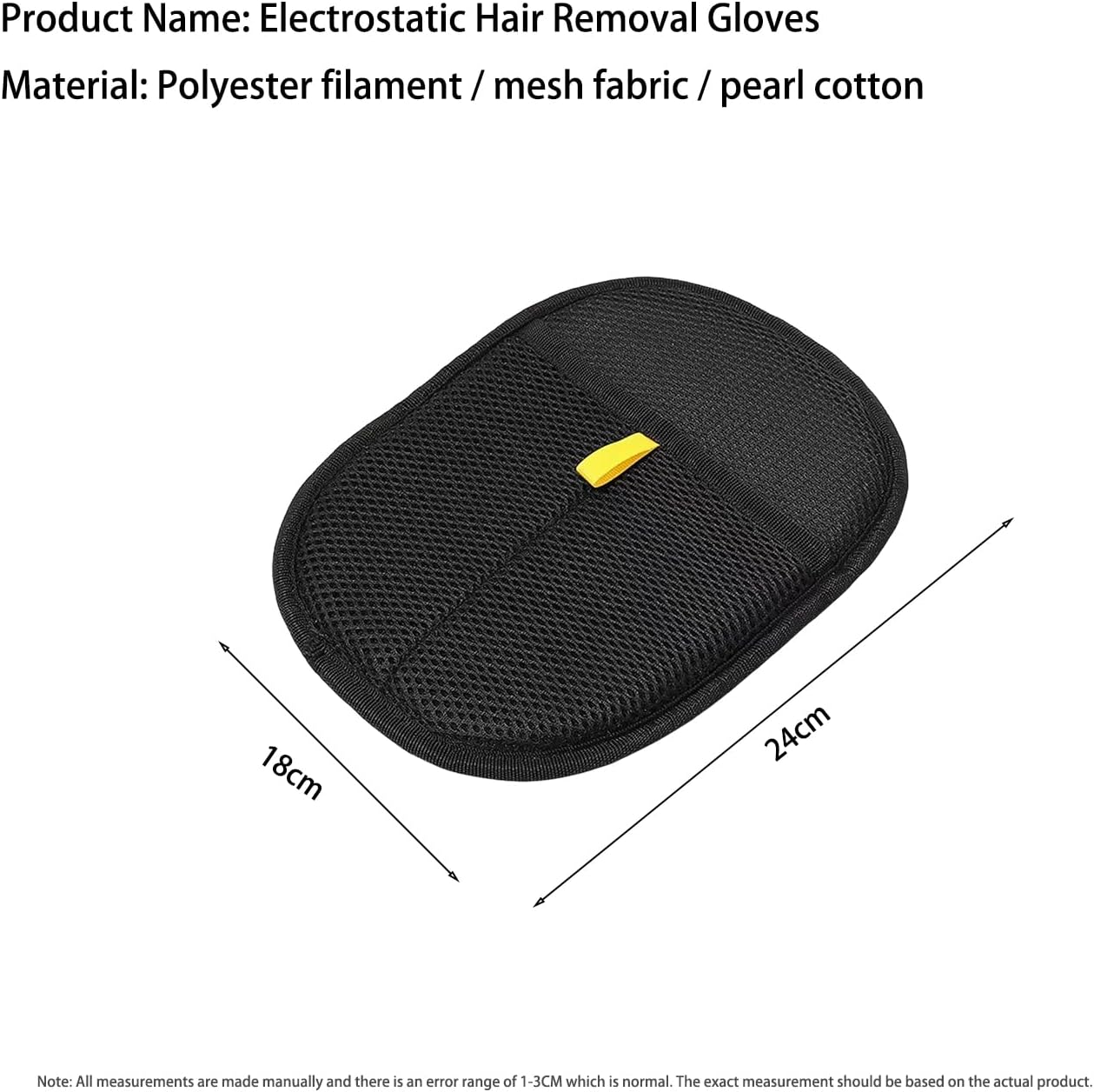 Upgraded Double Sided Pet Hair Remover Glove Reusable Electrostatic Grooming Gloves for Couch Car Furniture and Carpet Cleaning 2Pcs image number 2