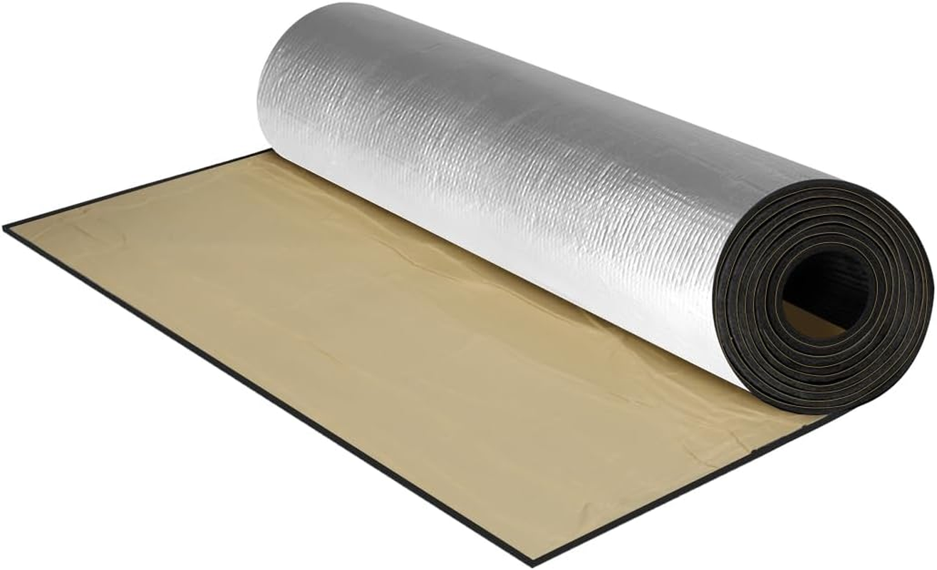Manan Sound Deadener 10MM Car Noise Proofing Insuation Mat Auto Heat Shield Foam Waterproof & Fireproof Easy to Cut Self-Adhesive | 10Mm Thick, 5M X 1M/Roll image number 5