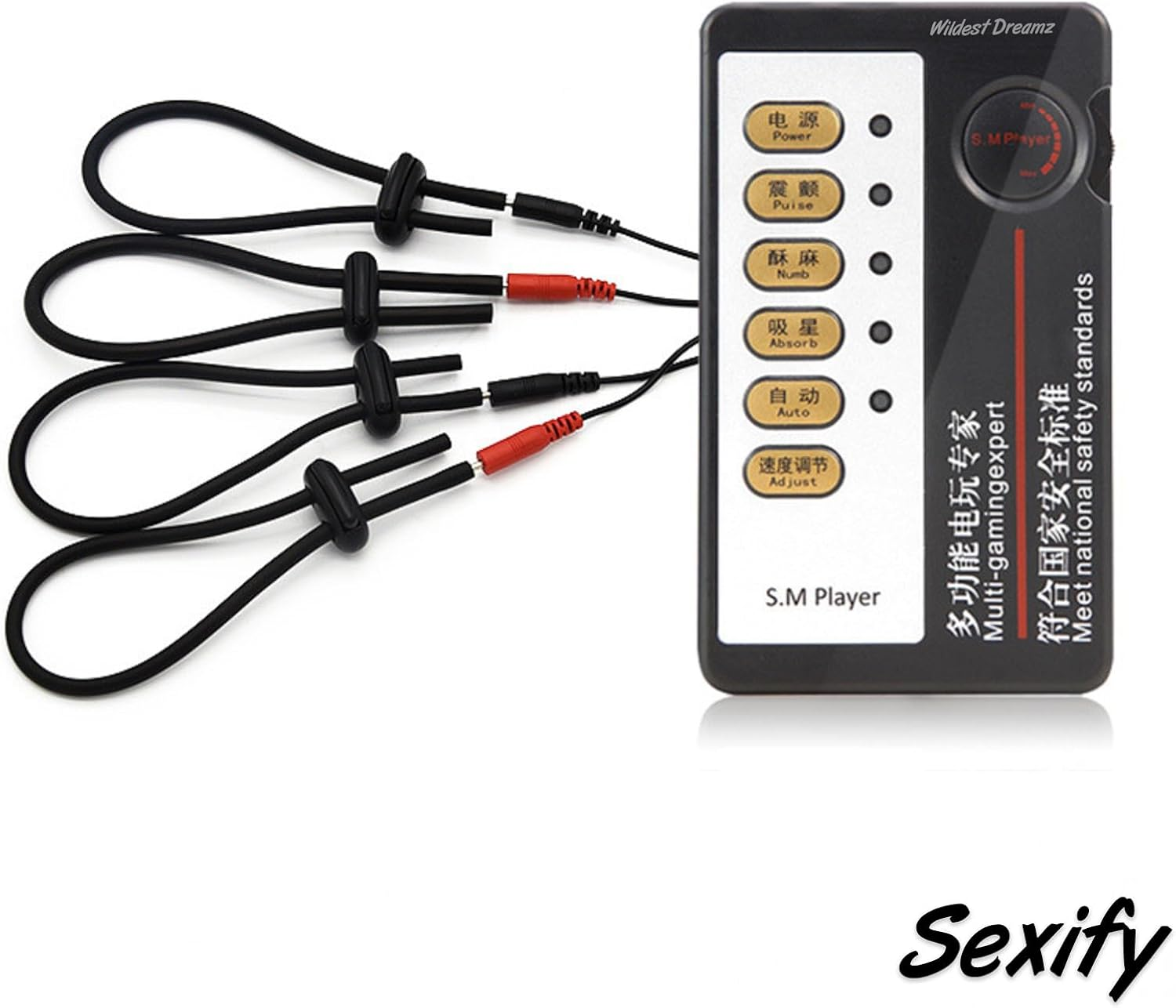 Wildest Dreamz Electro Kit E Stim Electric Cock Ring Shock Electro Pulse Stimulation Shocker BDSM Sex Toy image number 1