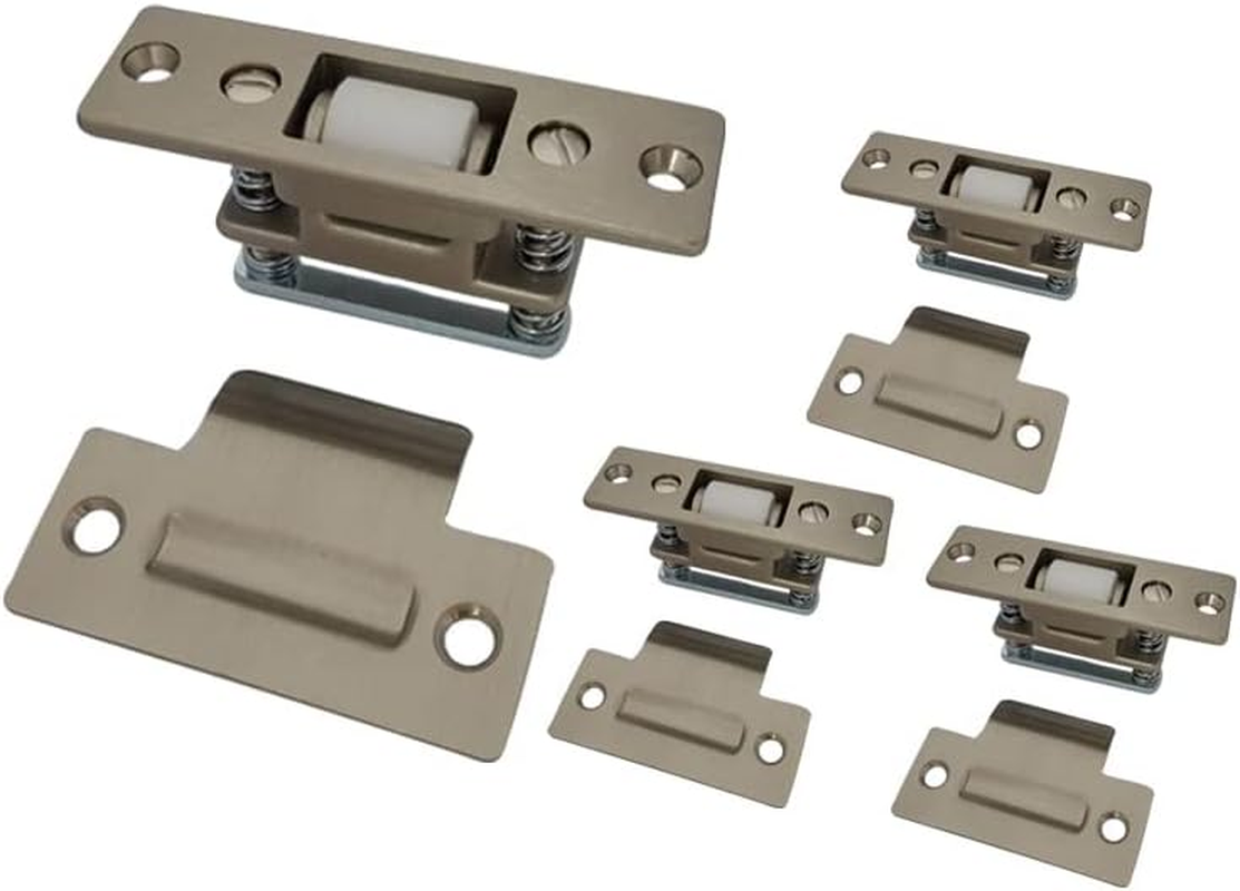 QCAA Heavy Duty Solid Brass Adjustable Silent Roller Catch, US10B ORB Oil Rubbed Bronze, Made in Taiwan, 1 Pack image number 3