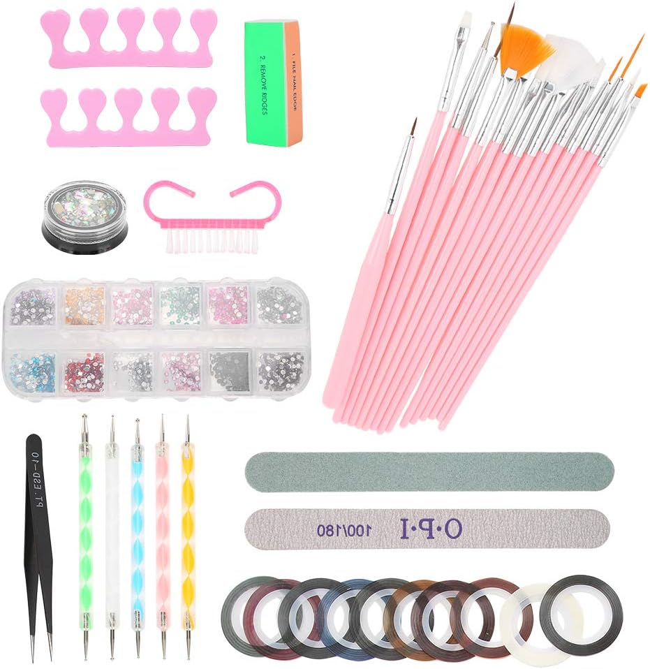 Durable Nail Art Tools, Nail Gel Polish, Nail Art Decorate Nails Manicure File Manicure Diy Kit image number 6