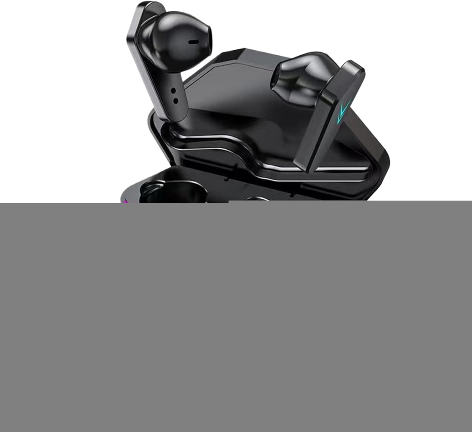 Wireless Earbuds | Sport Earbuds - Battery Display Low Latency Earpiece Headphones with Light Mode for Phone Compatible Men Women Sports Gym Work image number 2