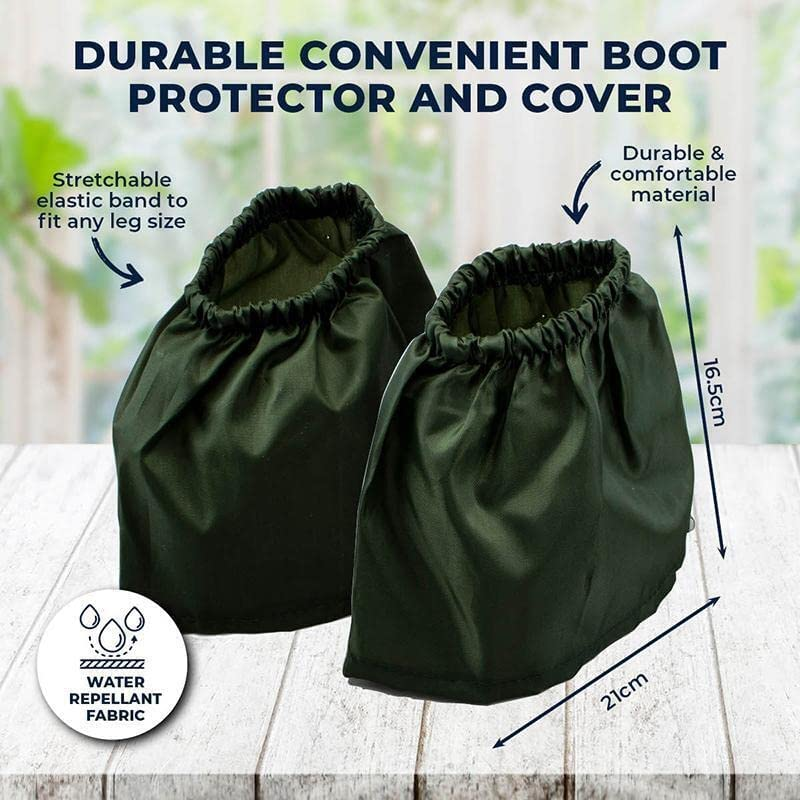 Garden Greens Sock Covers, 21 Cm X 16 Cm Size, Black/Green image number 3