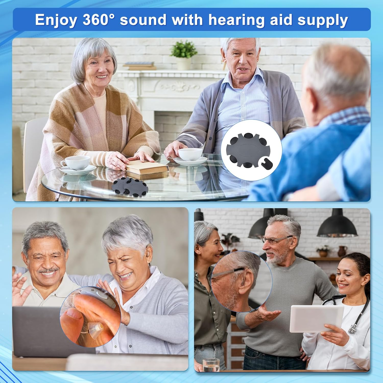 30Pcs Hearing Aid Wax Guards, ABS Shields & Cleaning Kit Wax Filters for Oticon Minifit Prowax Hearing Aids image number 3