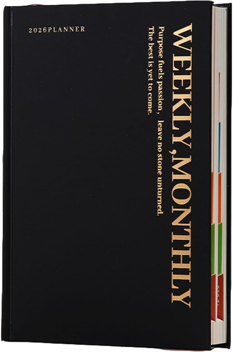 2026 Diary Journal Notebook Planner Weekly Planner Memo A5 Monthly Scheduler Daily Planner Paper for Home Office School Diary Travel Gift Birthday (Blue)