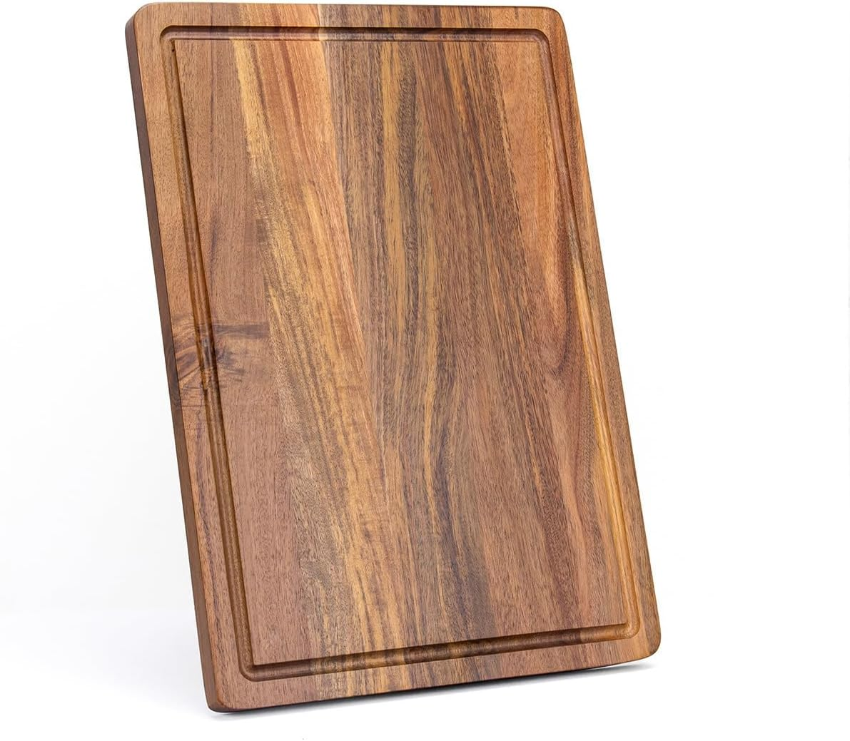 Leona Co Hard Wood Hygienic Cutting Board - Natural Wooden Chopping Board for Kitchen, 38X26X1.5Cm, Food-Safe Hardwood Cutting Surface image number 4