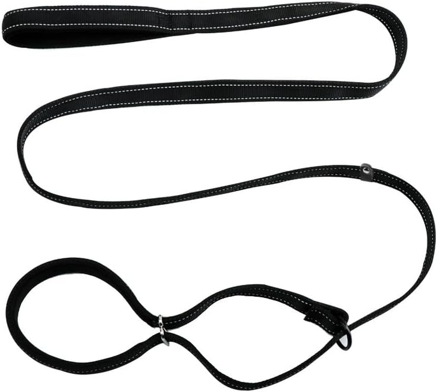 Sarini Dog Lead in the Shape of 8, Adjustable, 1.8 M, with Soft Grip and Padding, Anti-Pull Dog Lead, Suitable for Training Small, Medium and Large Dogs, Bissimitation Dog Lead image number 5