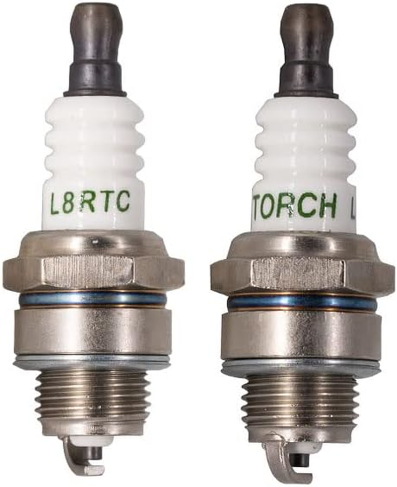2PK TORCH L8RTC Spark Plug Replace for NGK BPMR8Y BPM8Y, Champion RCJ6Y, Kawasaki 920702115, OEM image number 1