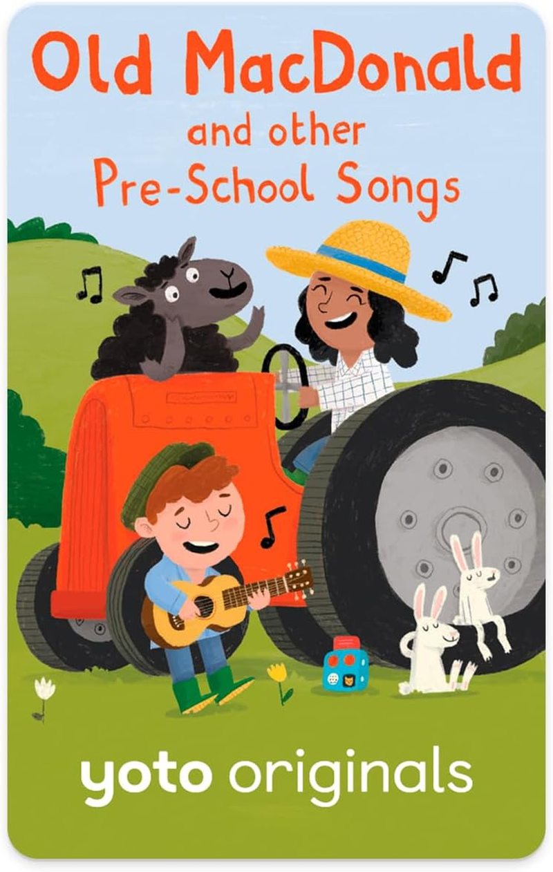 Yoto Old Macdonald & Other Pre-School Songs &ndash; Kids Musical Card for Use with Player & Mini All-In-1 Audio Player, Screen-Free Listening with Fun Singalong Music for Playtime & Travel, Ages 1+