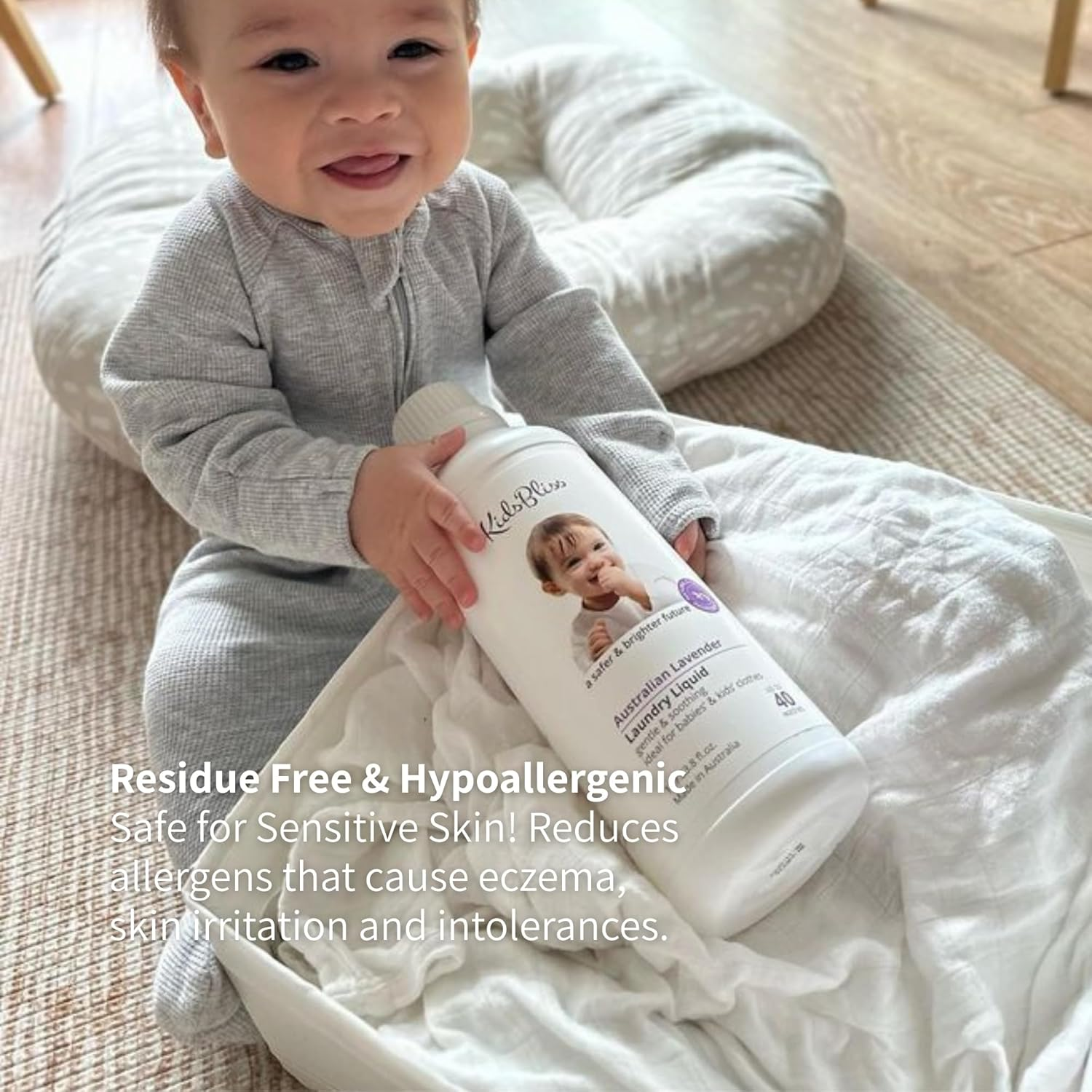 Kids Bliss Laundry Liquid -Australian Lavender 1L, 1000 Millilitre image number 2