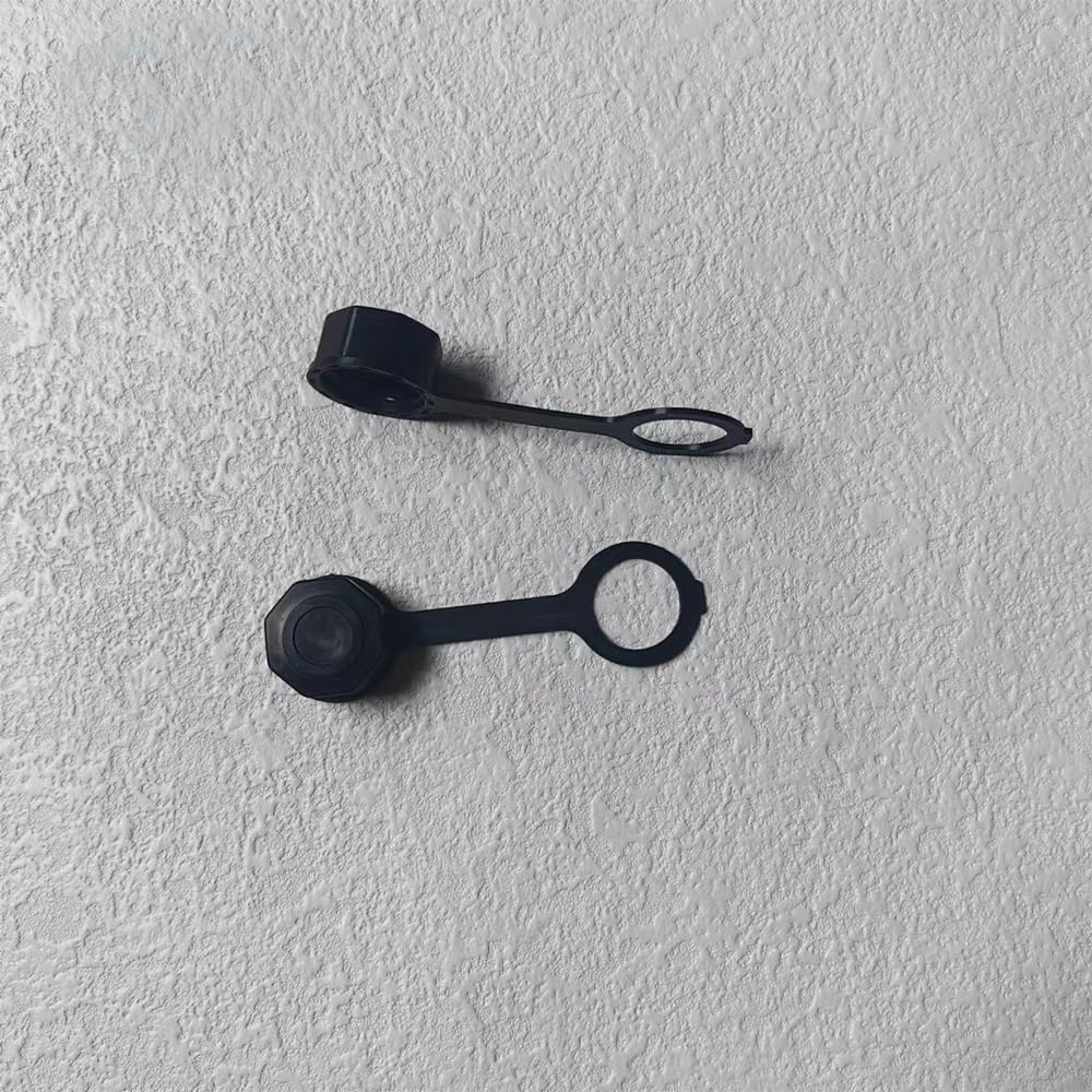 4 Pcs Gas Can Cap Gas Can Screw on Vent Cap Rear Vent Screw Caps Suitable for Most Fuel Diesel Kerosene Jugs with 4Pcs Gasket Black Plastic Black Top Hat- Plastic