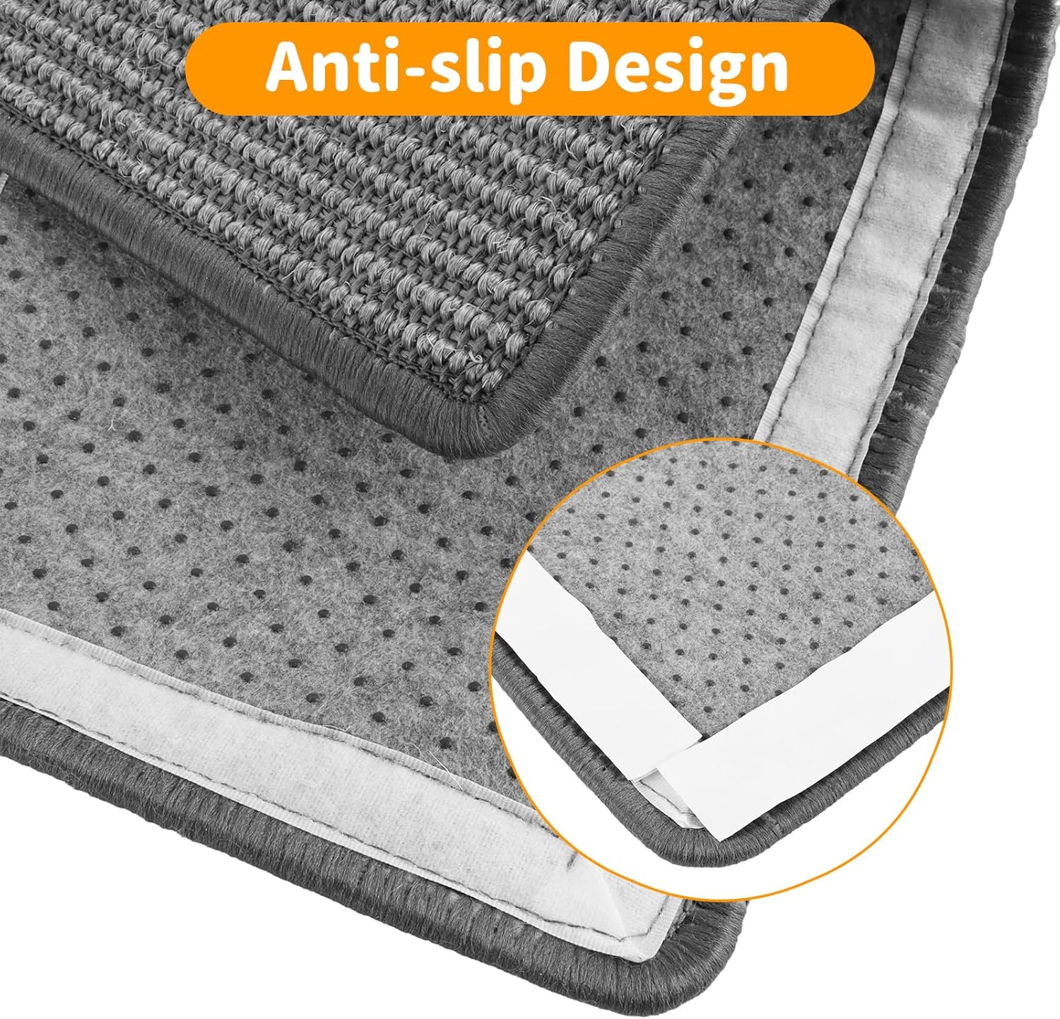 DAJAVE Pack of 3 Cat Scratching Mat, Siasl Scratching Mat, Cat Scratching Mat, 50 &times; 25 Cm, Sisal Carpet, Cats Grey Cat Scratching Mat for Cats, Protects Carpets and Sofas image number 5