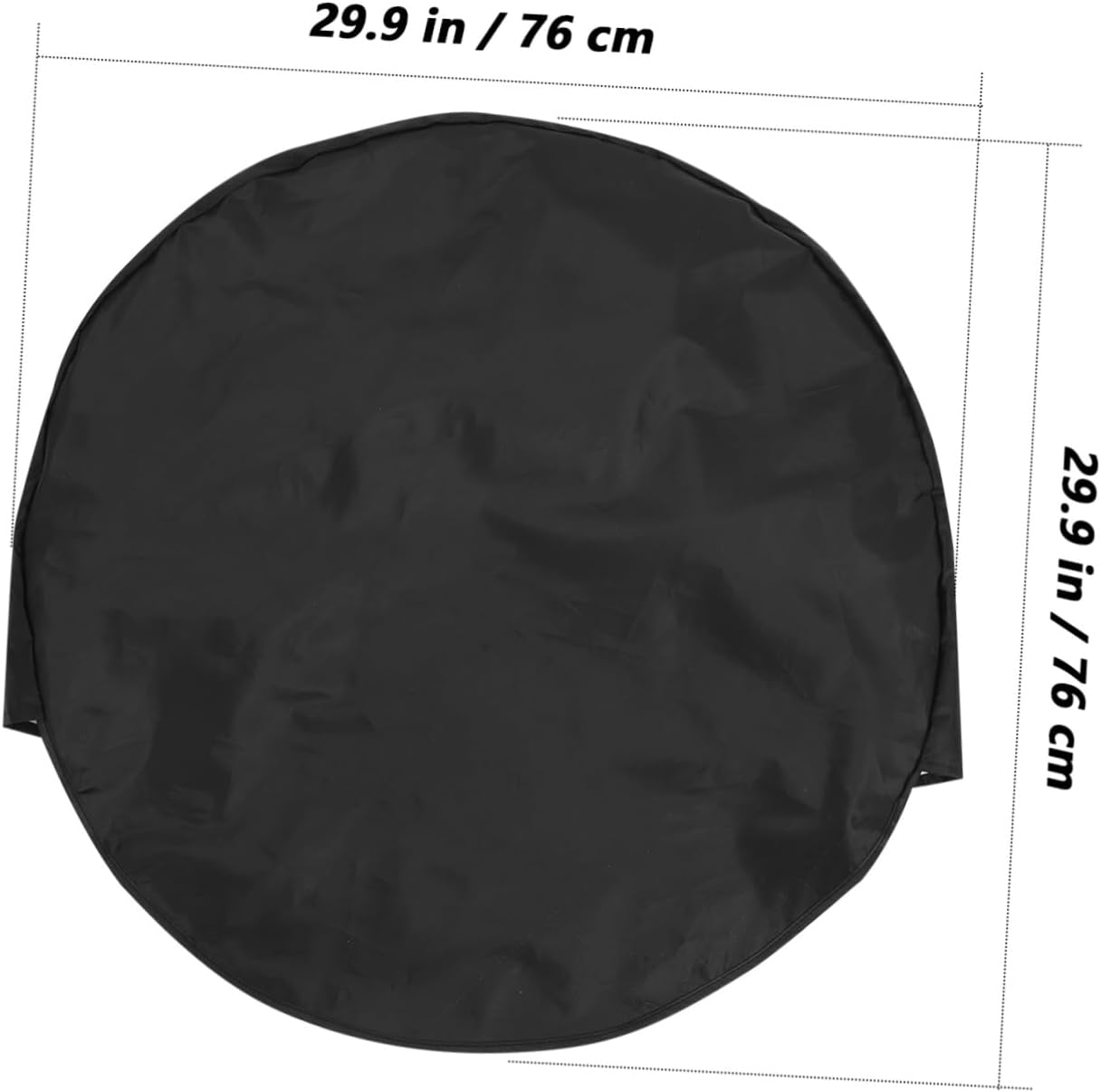 SOESFOUFU 4Pcs Tire Storage Bag Luggage Wheel Covers for Trailer Rv Truck Tire Covers Oxford Cloth Black image number 4