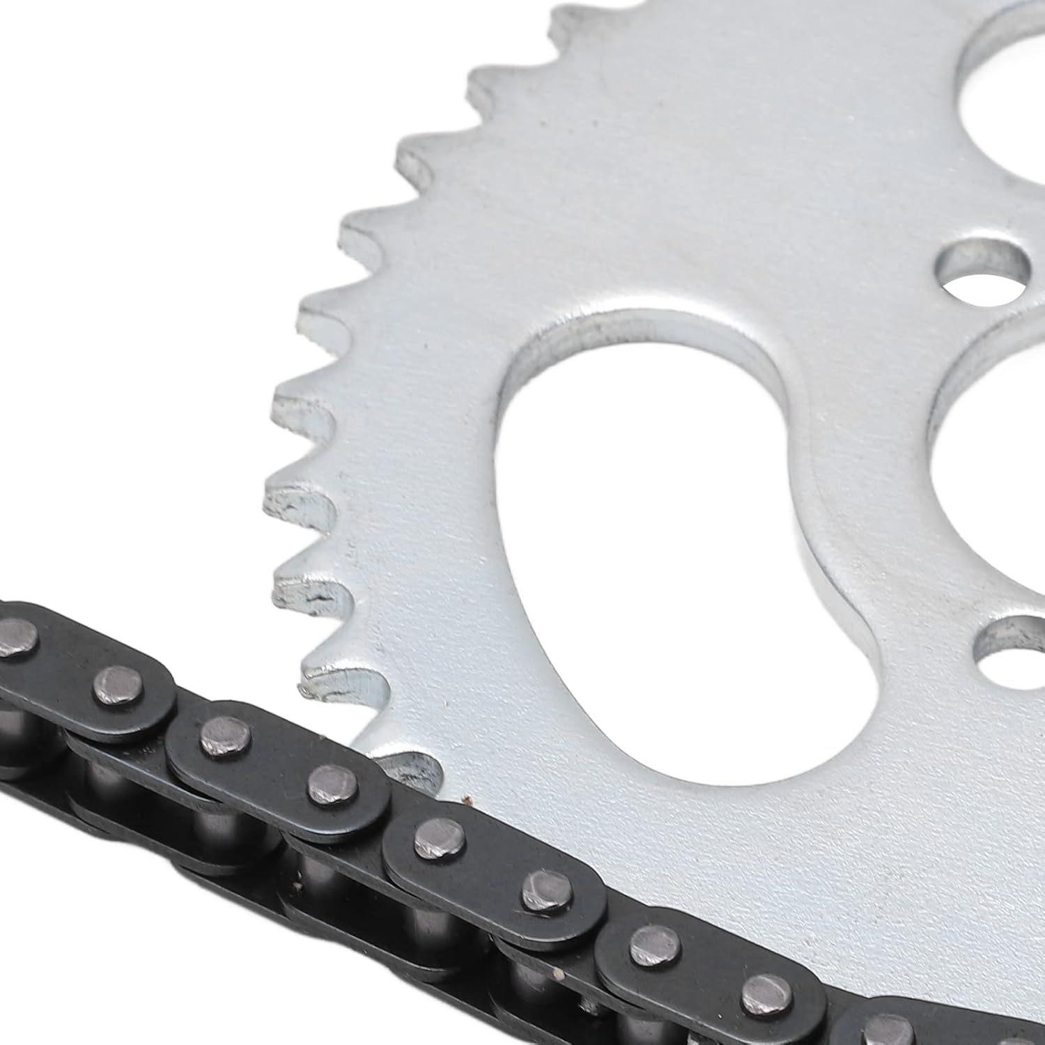 T8F High Power Steel Front and Rear Sprocket Chain Replacement Kit for Mini Motorcycles Atvs, Stable Performance Gear Chain Set image number 2