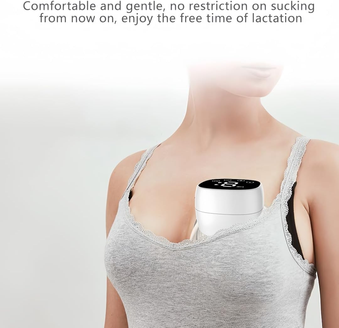 Wearable Electric Breast Pumps with LED Display,Hands Free Breast Pump, Portable Feeding Pump,Comfortable Flange 17Mm, 19Mm, 21Mm,24Mm Inserts, 3 Modes & 9 Levels Electric Portable. Fits All Breasts image number 5