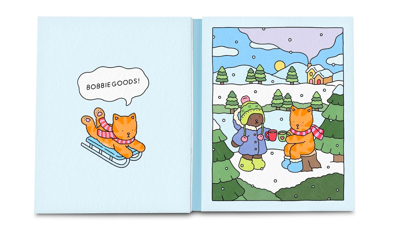 Bobbie Goods Cozy Coloring & Drawing: with a Bonus Coloring Pad image number 3