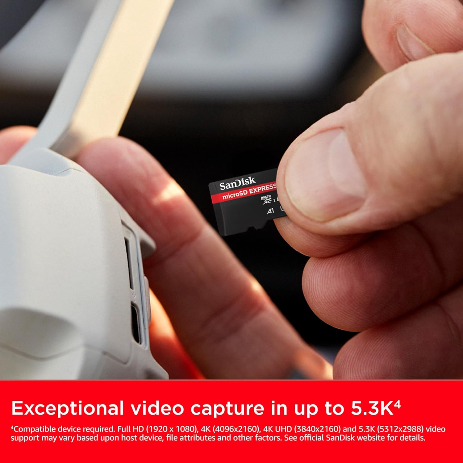 Sandisk Microsd Express Memory Card 512 GB (5.3K, 4K UHD & RAW Image Recording, Read up to 880 Mb/S & Write up to 650 Mb/S, Rescuepro Deluxe) image number 5