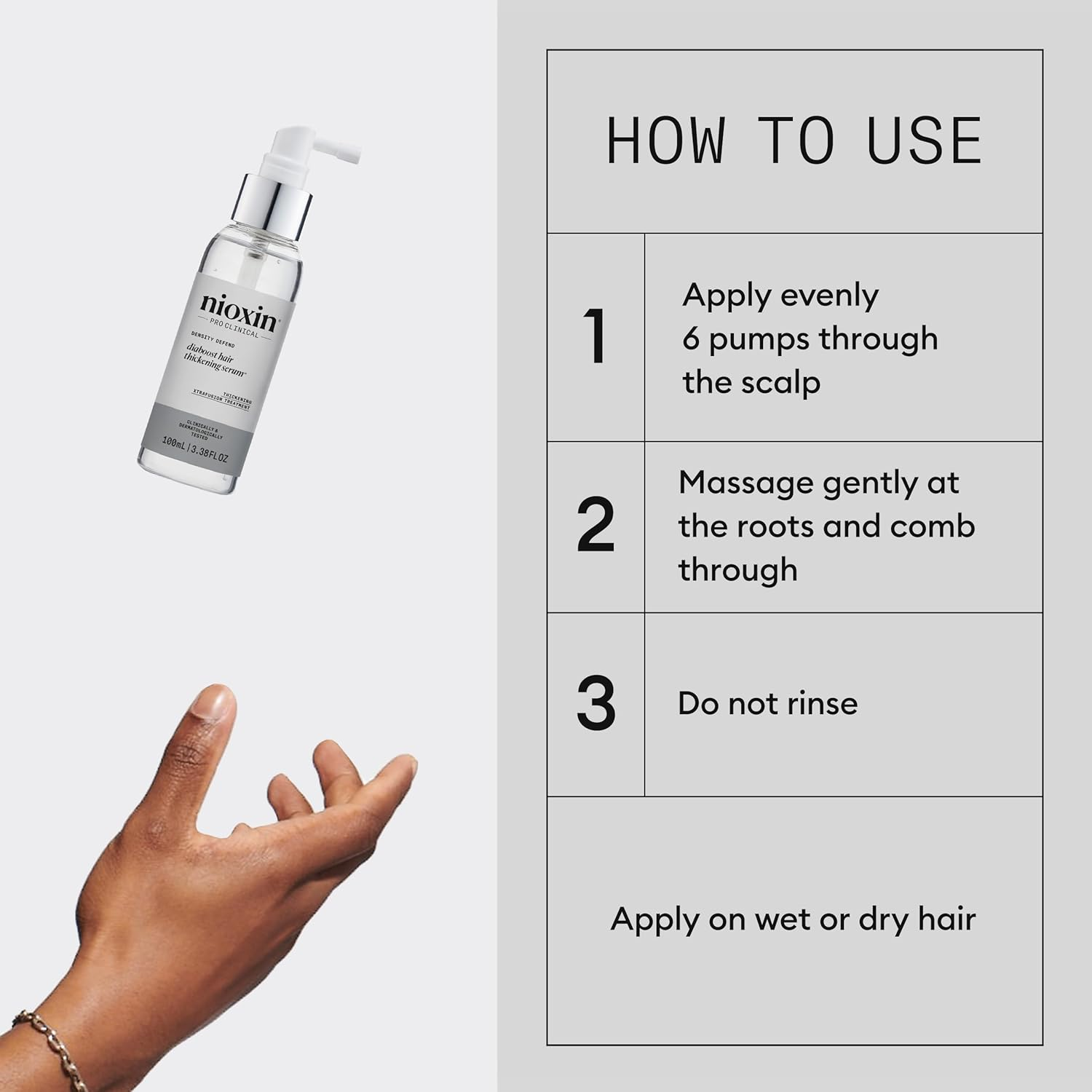 Nioxin Density Defend Diaboost Hair Thickening Serum, 100 Ml