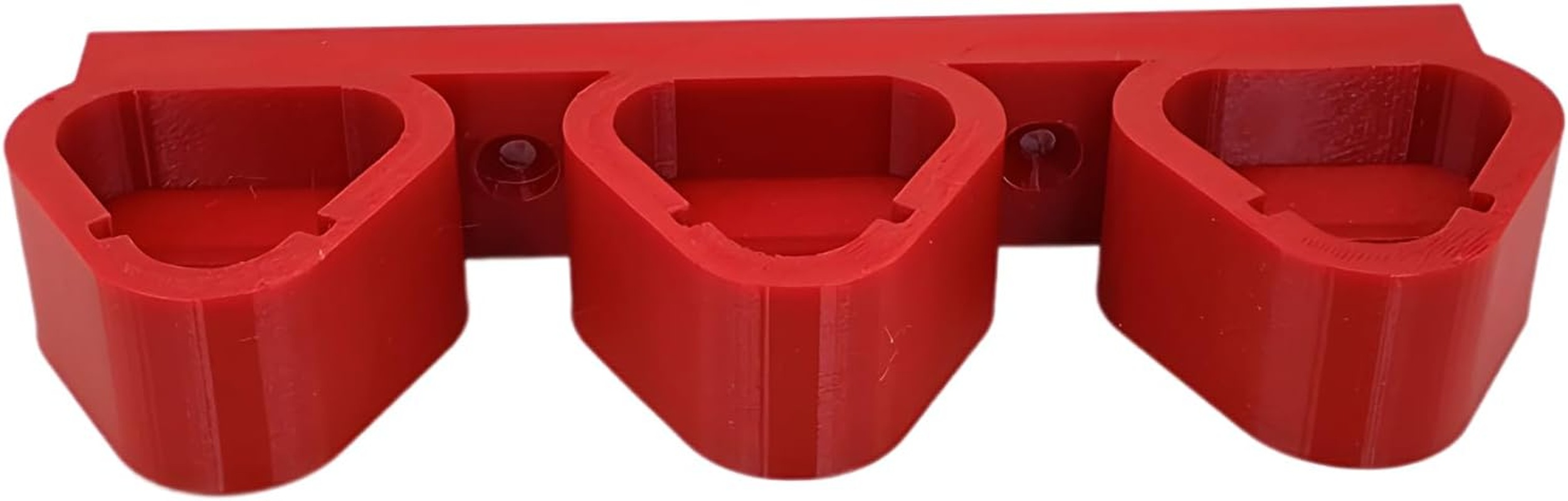 Triple Battery Wall Mount Compatible with Milwaukee M12 Batteries &ndash; Sturdy 3D Printed Storage Solution for Your Tools