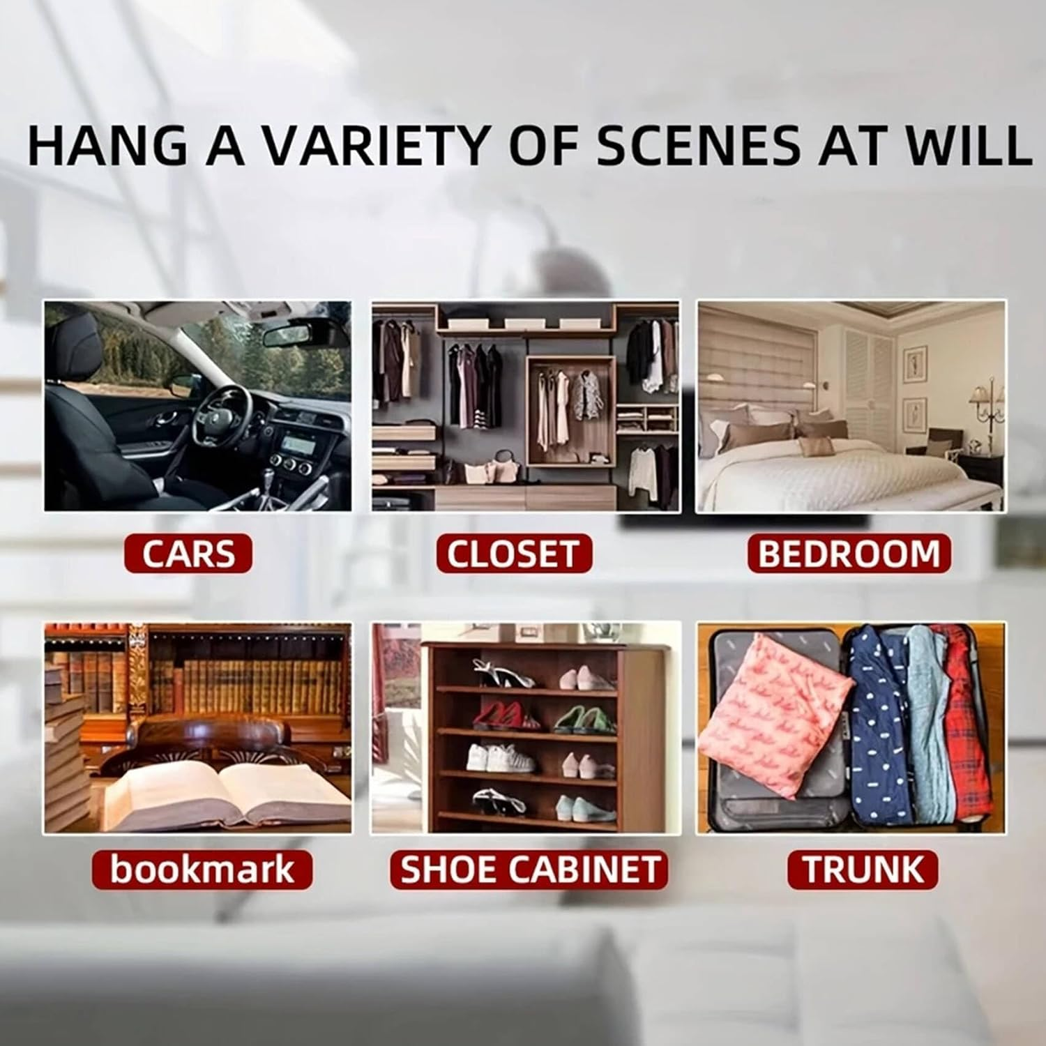 Shark Car Air Fresheners Hanging Air Fresheners Scented Hanging Ornaments Refresh Airs Fragrant Pendant Swimming Ring Shark Car Accessories Interior Decor Home Sharks Gifts for Men Women image number 2