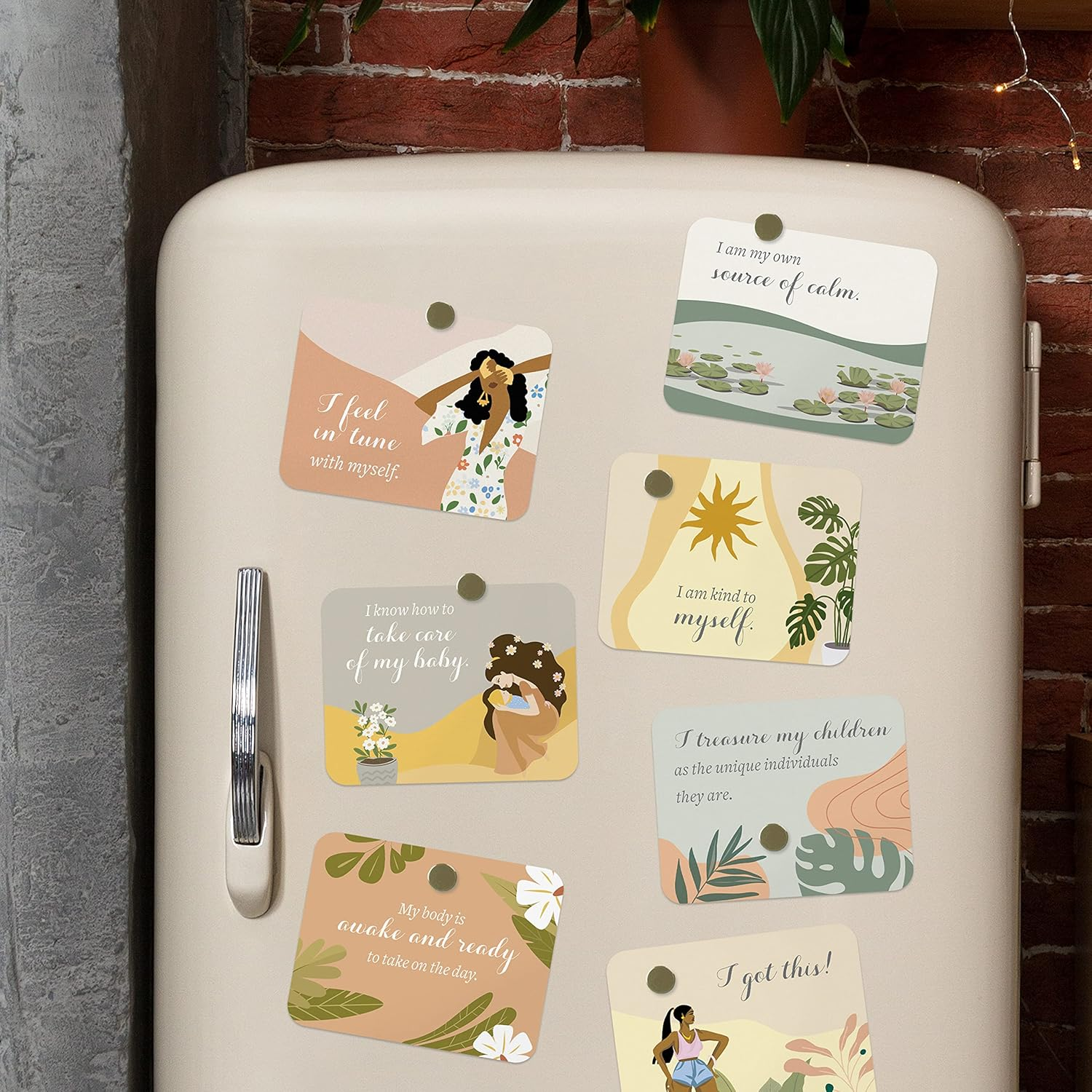 Lulu & You Affirmation Cards - 25 Cards with Words of Encouragement and Support for New Moms - Perfect Postpartum Gifts for Mom and New Mom Essentials - Welcome Home Mama