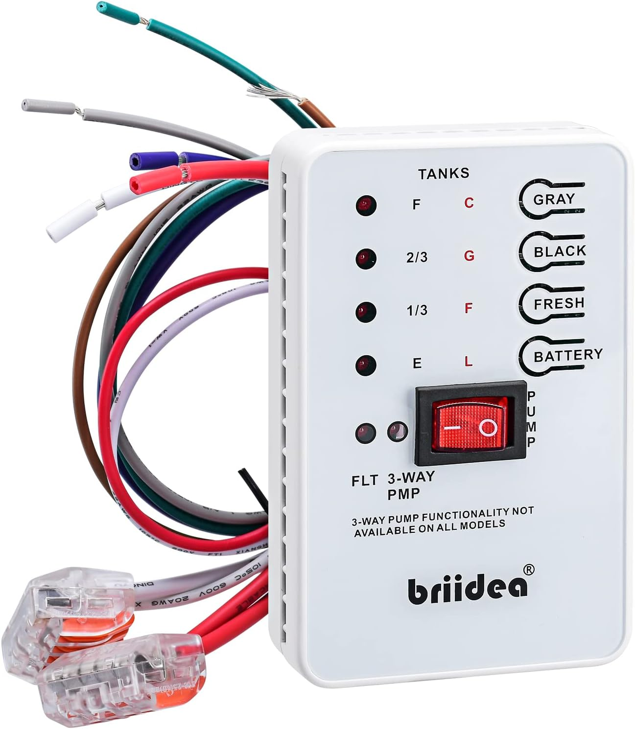 Briidea Micro Monitor System, RV Tank Sensor Monitor Panel, KIB Replacement, Fresh Water or Holding Tank Level Sensor image number 6