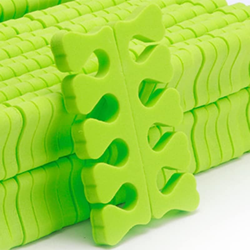 Leapiture 100 Pieces Sponge Toe Separators, Sponge Toe Separators, Finger Separators, Toe Separators, Nail Art Toe Separators, Gel Toe Separators, Manicure and Pedicure Tool (Purple)