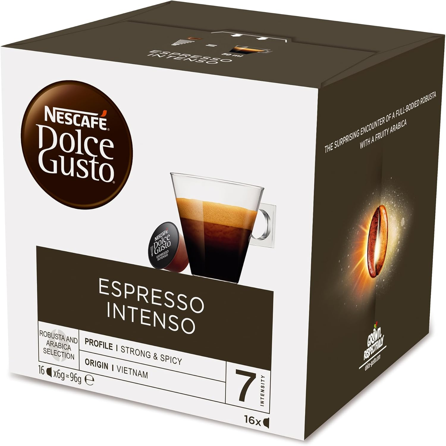 NESCAF&Eacute; Dolce Gusto Espresso Intenso Gusto Coffee Pods 3X16 Capsules (48 Count, Pack of 3) image number 3