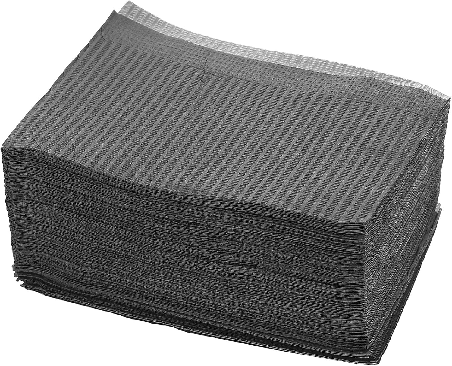 HOODANCOS 125Pcs Waterproof Disposable Strapless Dental Bibs Black, Wear-Resistant Oral Bibs for Dental Clinics, Tattoo Salons, and Beauty Treatments image number 4